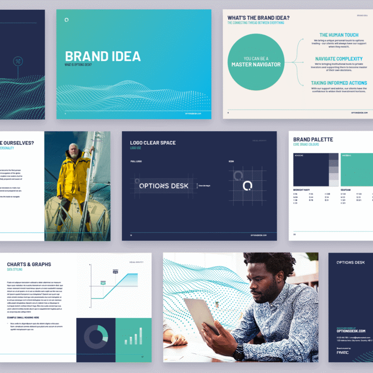 Studio Scrapbook: November 2021- options desk branding 