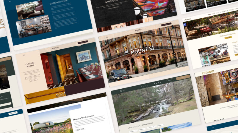 Design and development of an estate of websites.