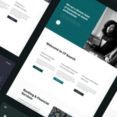 Carmichael Fisher's creative, modern & clean website design